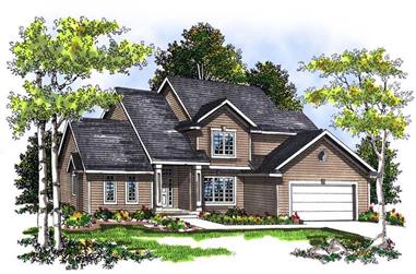 4-Bedroom, 2053 Sq Ft Country House Plan - 101-1823 - Front Exterior