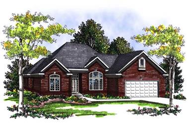 4-Bedroom, 3050 Sq Ft Ranch House Plan - 101-1825 - Front Exterior