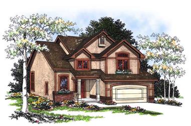 4-Bedroom, 2596 Sq Ft Country Home Plan - 101-1833 - Main Exterior