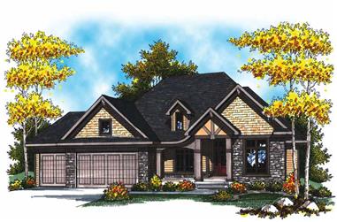 2-Bedroom, 2233 Sq Ft Colonial House Plan - 101-1838 - Front Exterior