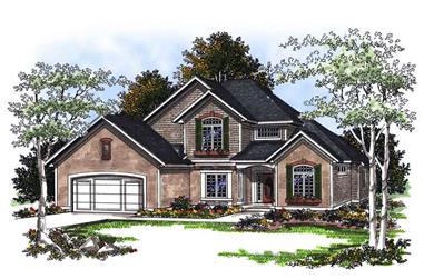 4-Bedroom, 2525 Sq Ft Prairie House Plan - 101-1846 - Front Exterior