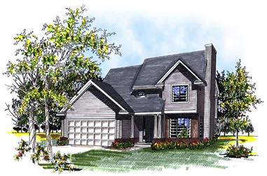 3-Bedroom, 1552 Sq Ft Country House Plan - 101-1848 - Front Exterior