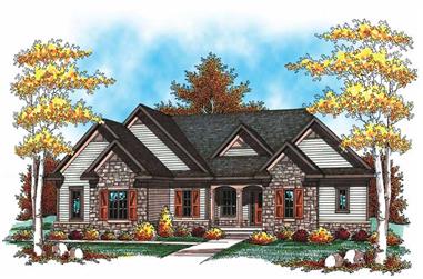 3-Bedroom, 2915 Sq Ft Ranch House Plan - 101-1863 - Front Exterior