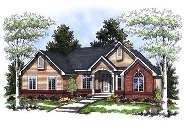 4-Bedroom, 3150 Sq Ft Country House Plan - 101-1864 - Front Exterior