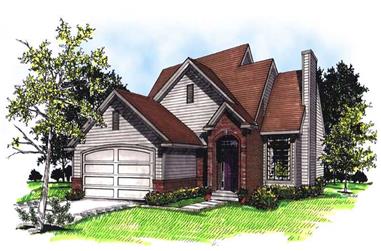 3-Bedroom, 1342 Sq Ft Bungalow House Plan - 101-1868 - Front Exterior