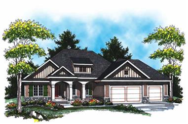 3-Bedroom, 1694 Sq Ft Country House Plan - 101-1870 - Front Exterior