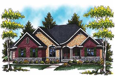 2-Bedroom, 2269 Sq Ft Colonial House Plan - 101-1872 - Front Exterior