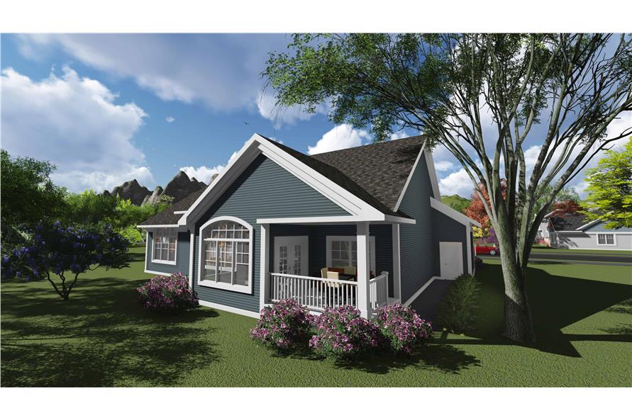 Rear View of this 2-Bedroom,2095 Sq Ft Plan -101-1886