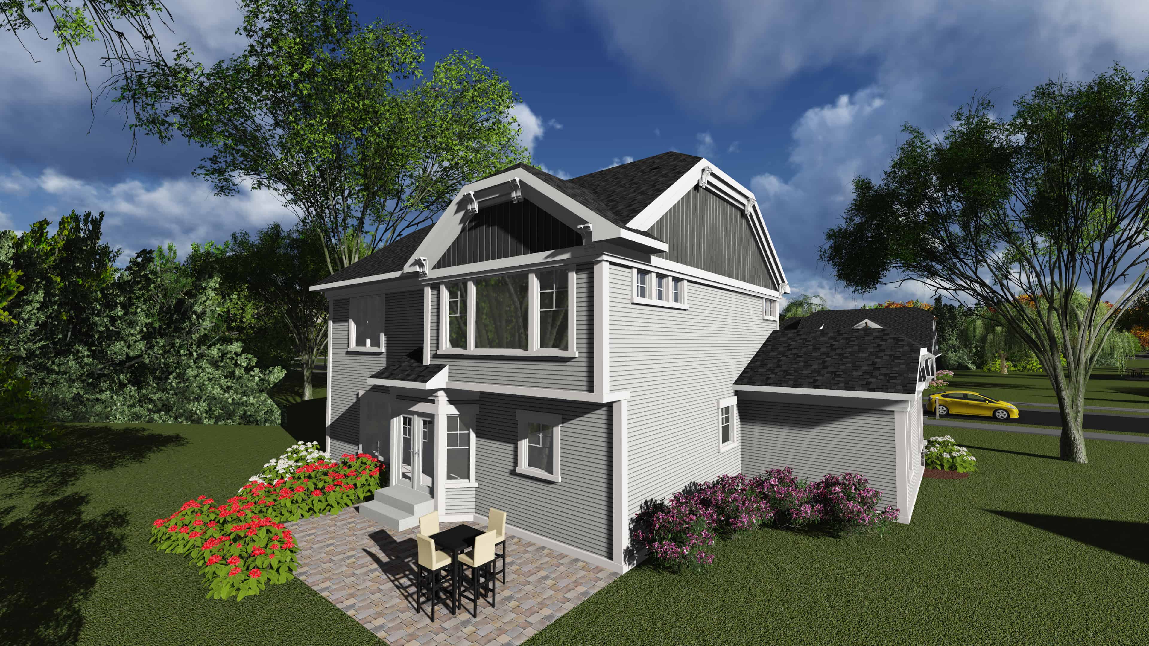 Rear View of this 3-Bedroom, 2386 Sq Ft Plan - 101-1888