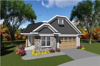 2-Bedroom, 1514 Sq Ft Ranch House Plan - 101-1904 - Front Exterior