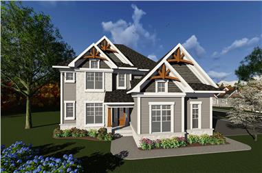 4-Bedroom, 2611 Sq Ft Southern Home Plan - 101-1919 - Main Exterior