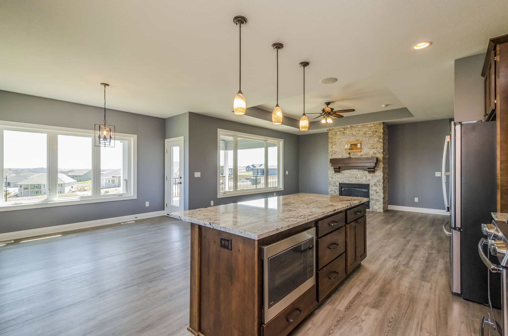 Kitchen: Kitchen Island of this 2-Bedroom,1736 Sq Ft Plan -101-1991