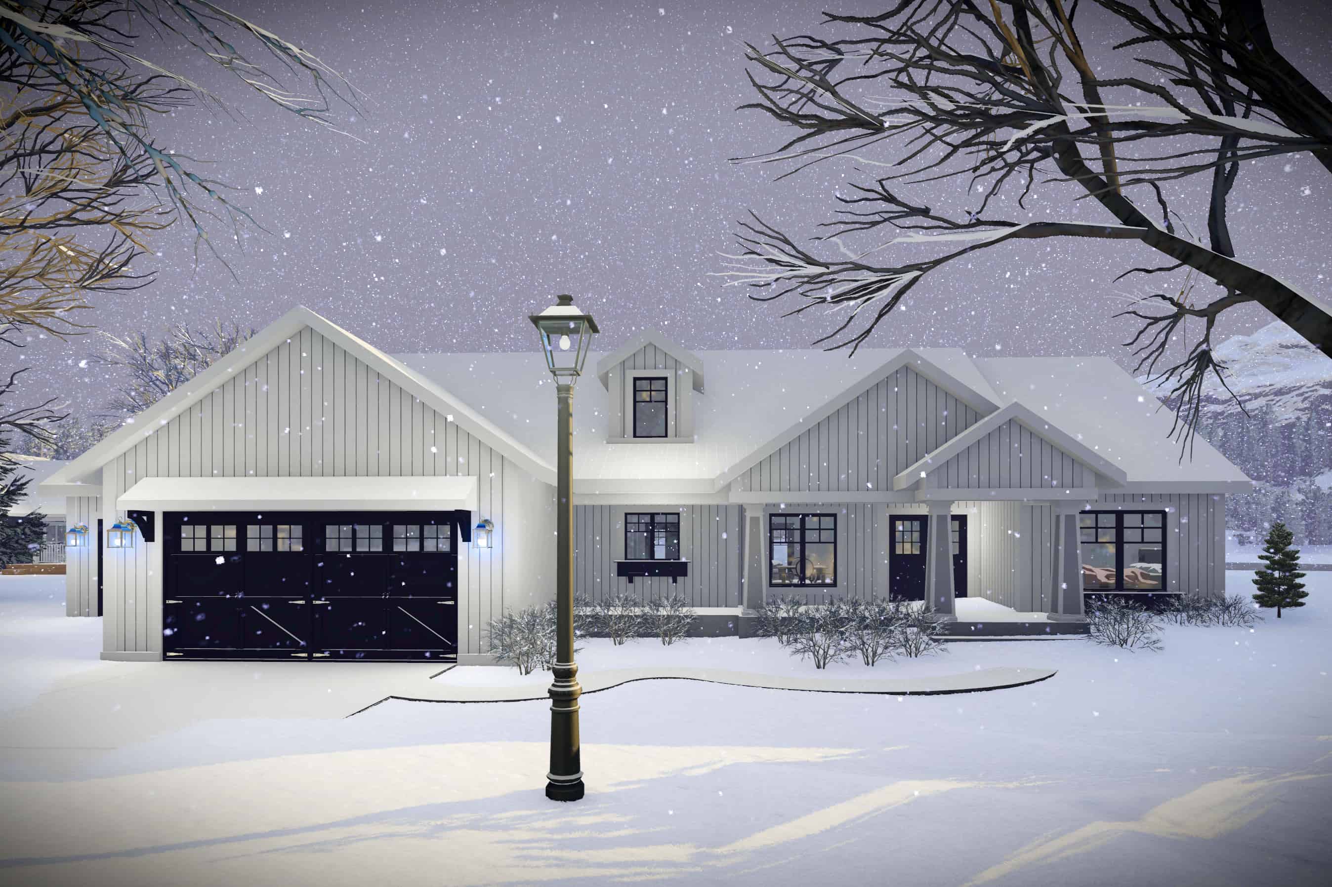 Front View of this 3-Bedroom, 1921 Sq Ft Plan - 101-1996