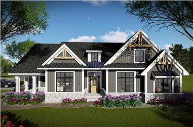3-Bedroom, 1958 Sq Ft Southern House Plan - 101-1997 - Front Exterior