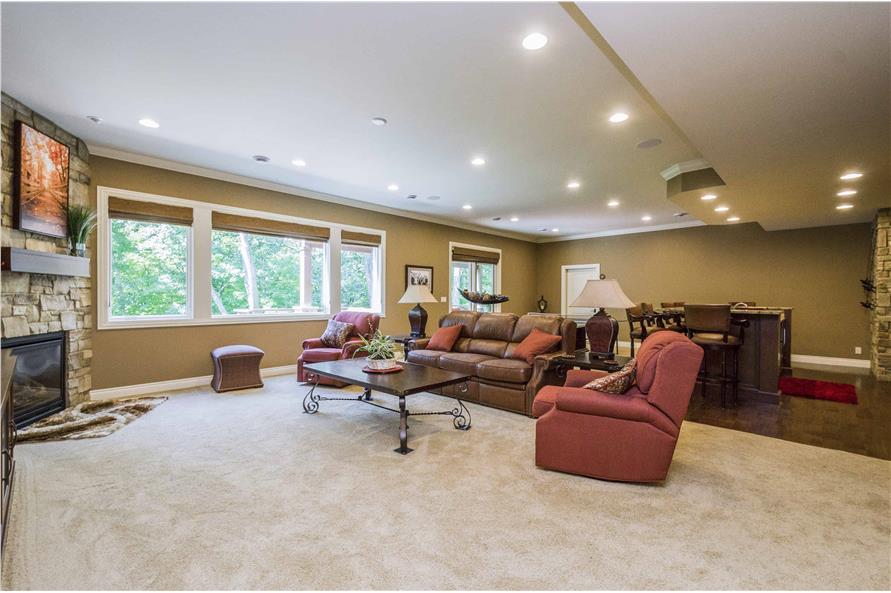 Family Room of this 4-Bedroom,4406 Sq Ft Plan -101-2028