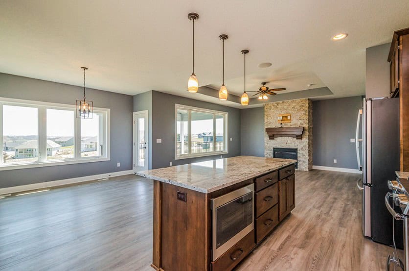 Kitchen: Kitchen Island of this 4-Bedroom,3127 Sq Ft Plan -101-2041