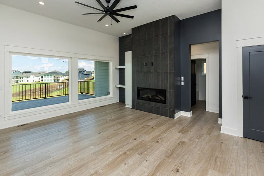 Great Room: Fireplace of this 5-Bedroom,3066 Sq Ft Plan -101-2042