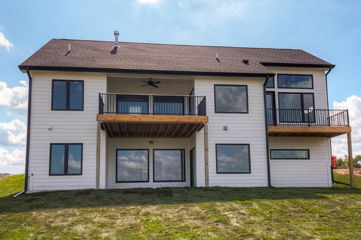 Rear View of this 5-Bedroom,3066 Sq Ft Plan -101-2042