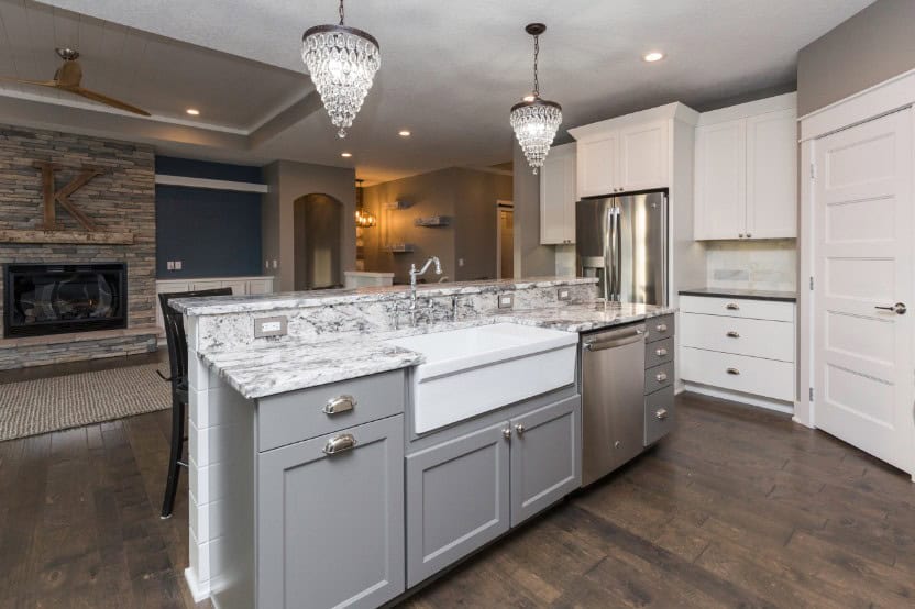 Kitchen: Kitchen Island of this 5-Bedroom,3304 Sq Ft Plan -101-2043