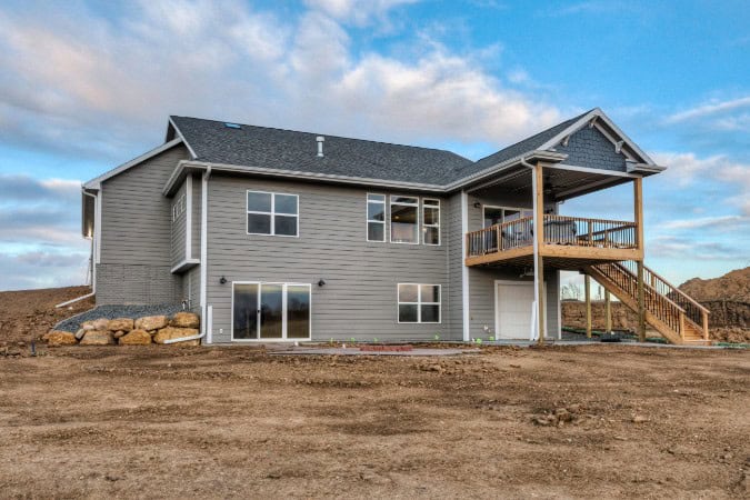 Rear View of this 5-Bedroom,3304 Sq Ft Plan -101-2043