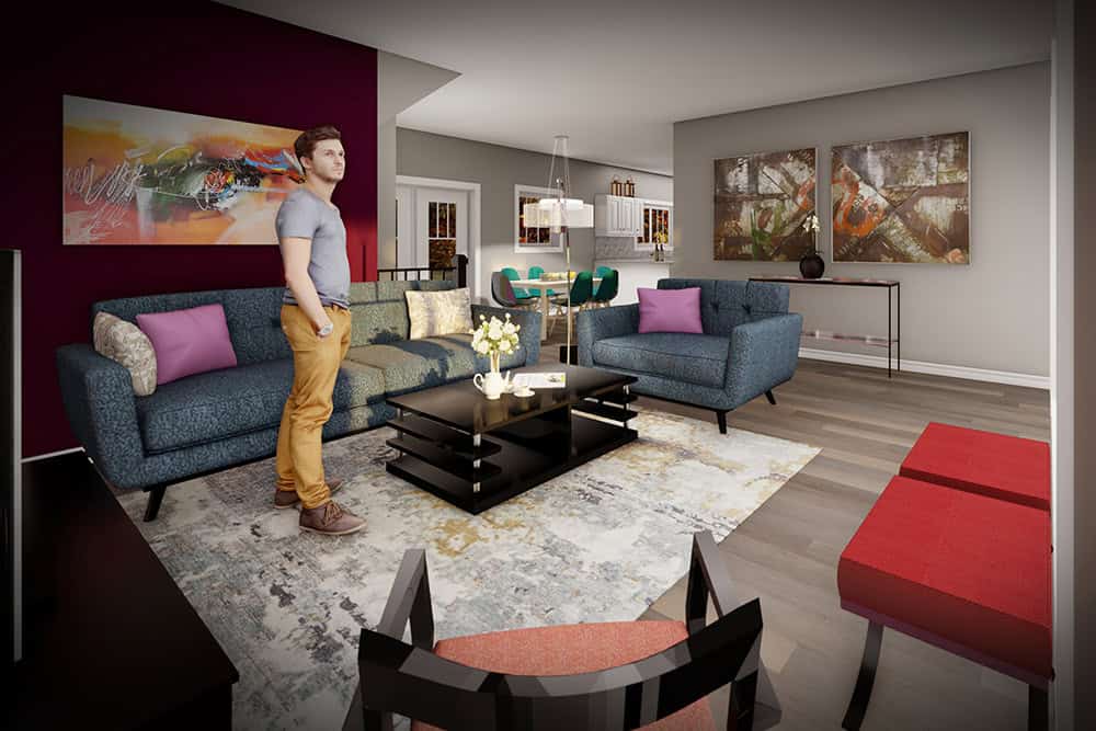 Great Room of this 3-Bedroom,1634 Sq Ft Plan -101-2045