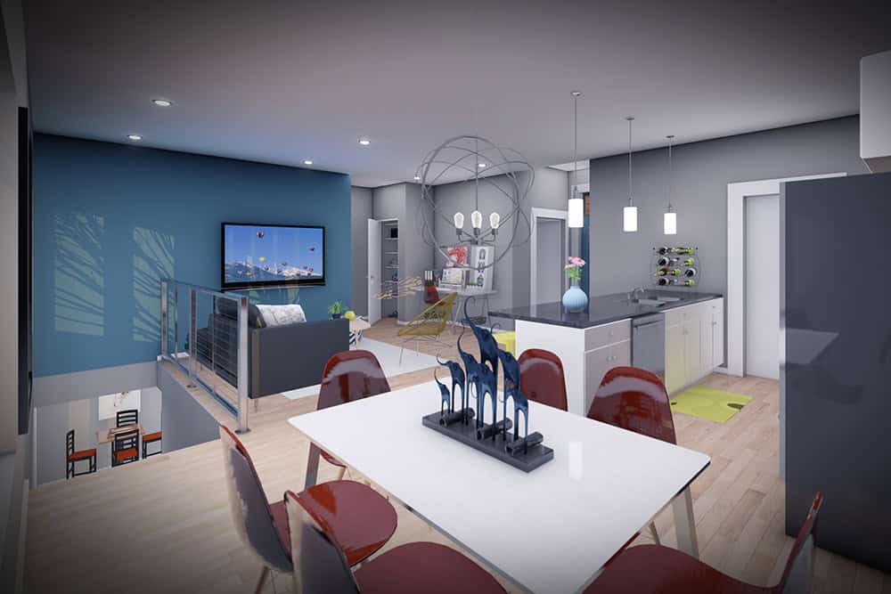 Dining Room of this 3-Bedroom,1740 Sq Ft Plan -101-2049