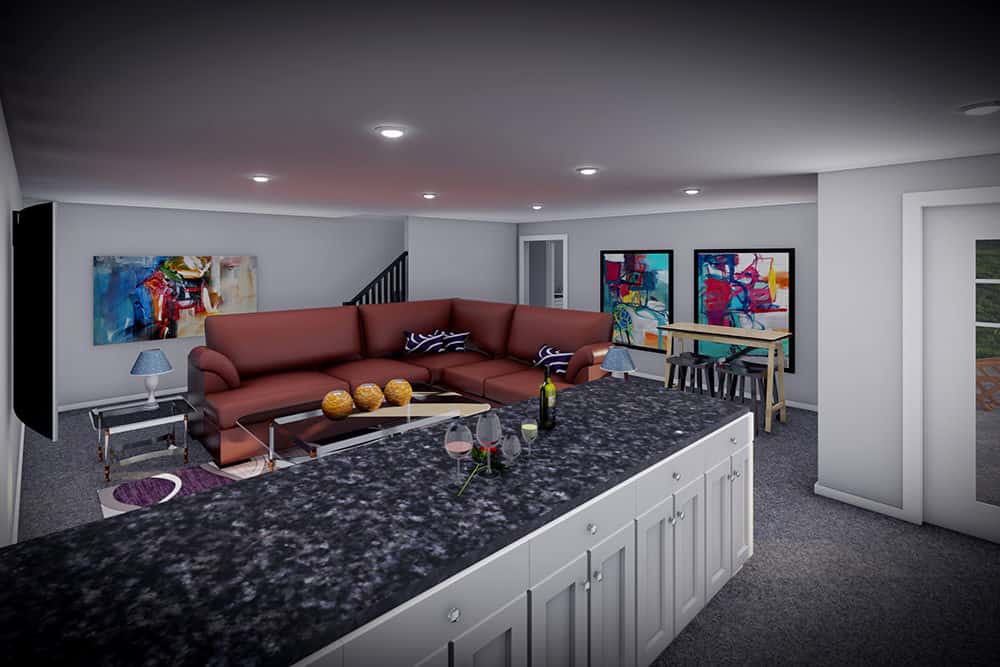 Wet Bar of this 3-Bedroom,2260 Sq Ft Plan -101-2054