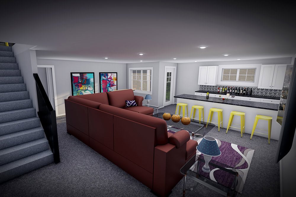 Family Room of this 3-Bedroom,2260 Sq Ft Plan -101-2054