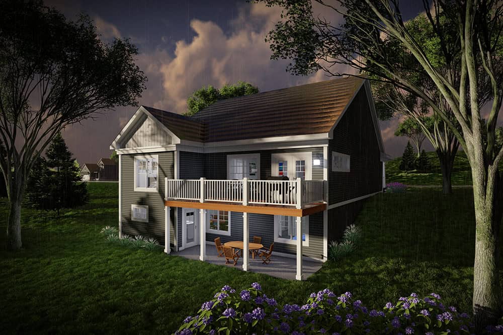 Rear View of this 3-Bedroom,2260 Sq Ft Plan -101-2054