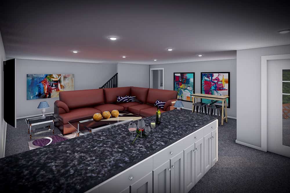 Wet Bar of this 3-Bedroom,2260 Sq Ft Plan -101-2056