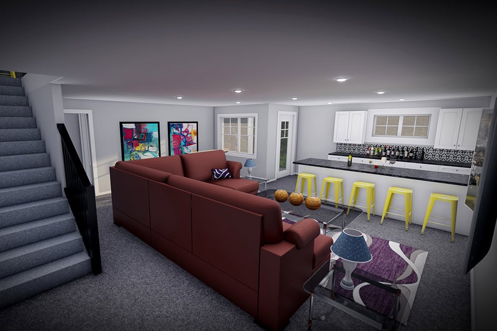 Family Room of this 3-Bedroom,2260 Sq Ft Plan -101-2056