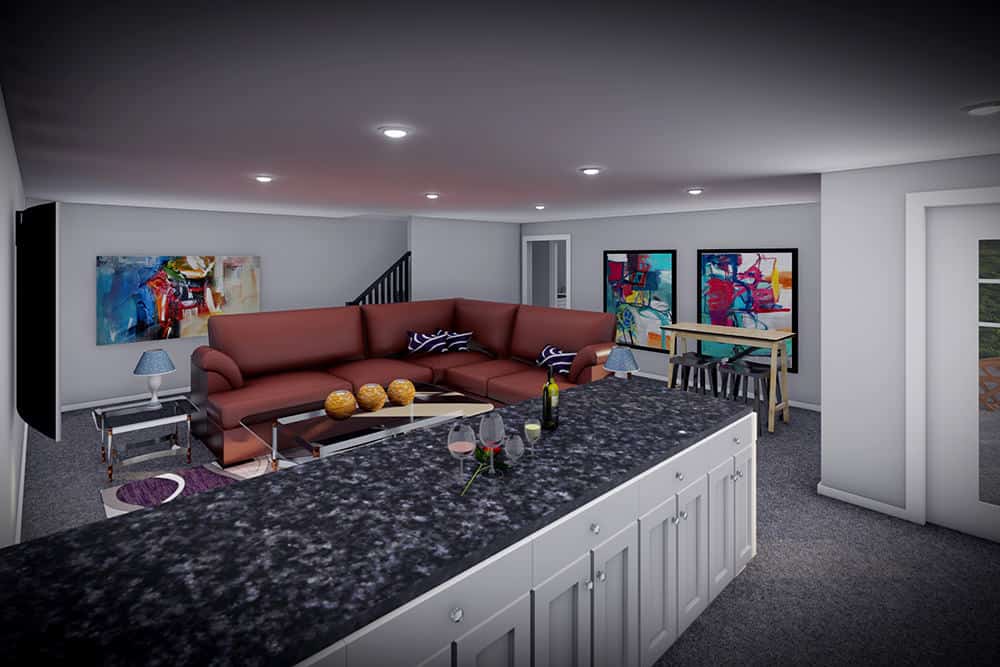 Wet Bar of this 3-Bedroom,2260 Sq Ft Plan -101-2058