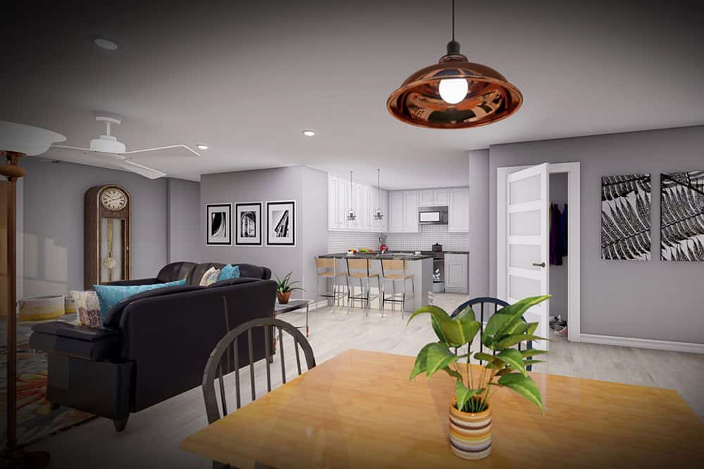 Dining Room of this 2-Bedroom,1364 Sq Ft Plan -101-2061