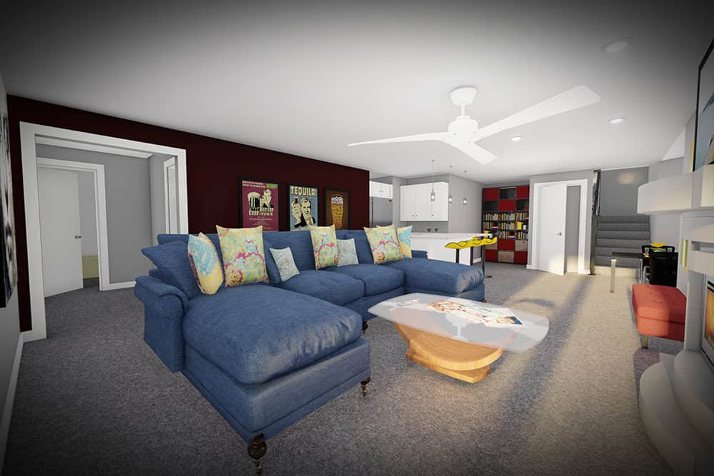 Family Room of this 4-Bedroom,2307 Sq Ft Plan -101-2062