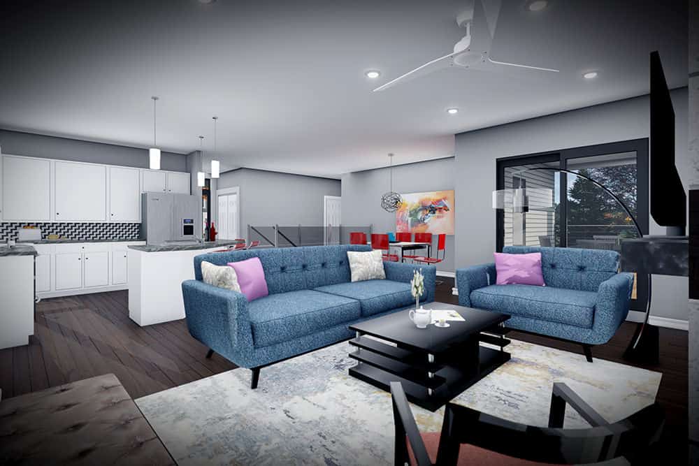 Great Room of this 3-Bedroom,1501 Sq Ft Plan -101-2065