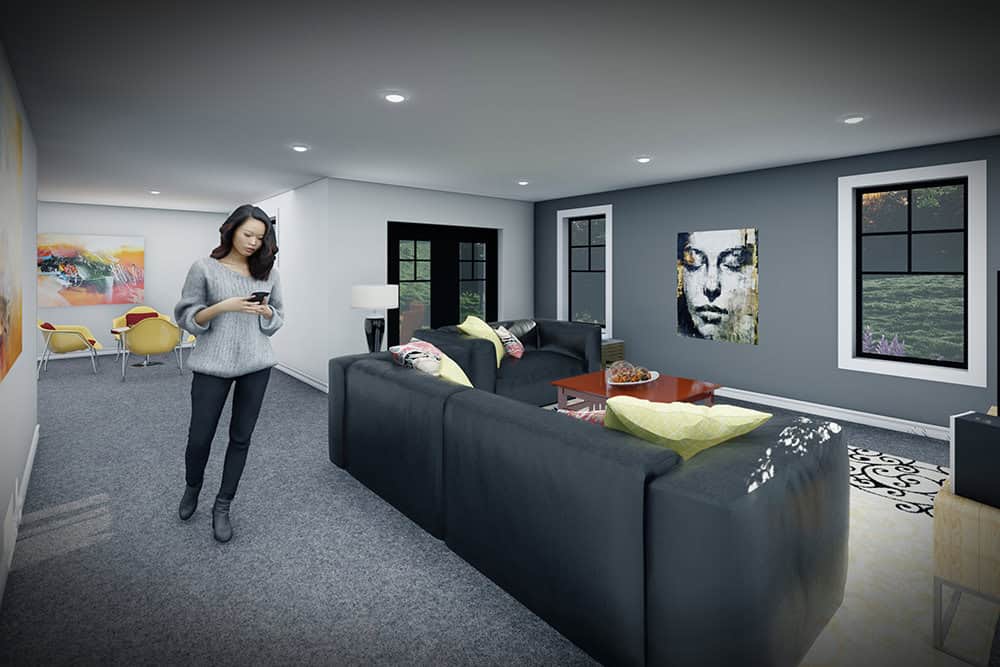 Family Room of this 4-Bedroom,2357 Sq Ft Plan -101-2066