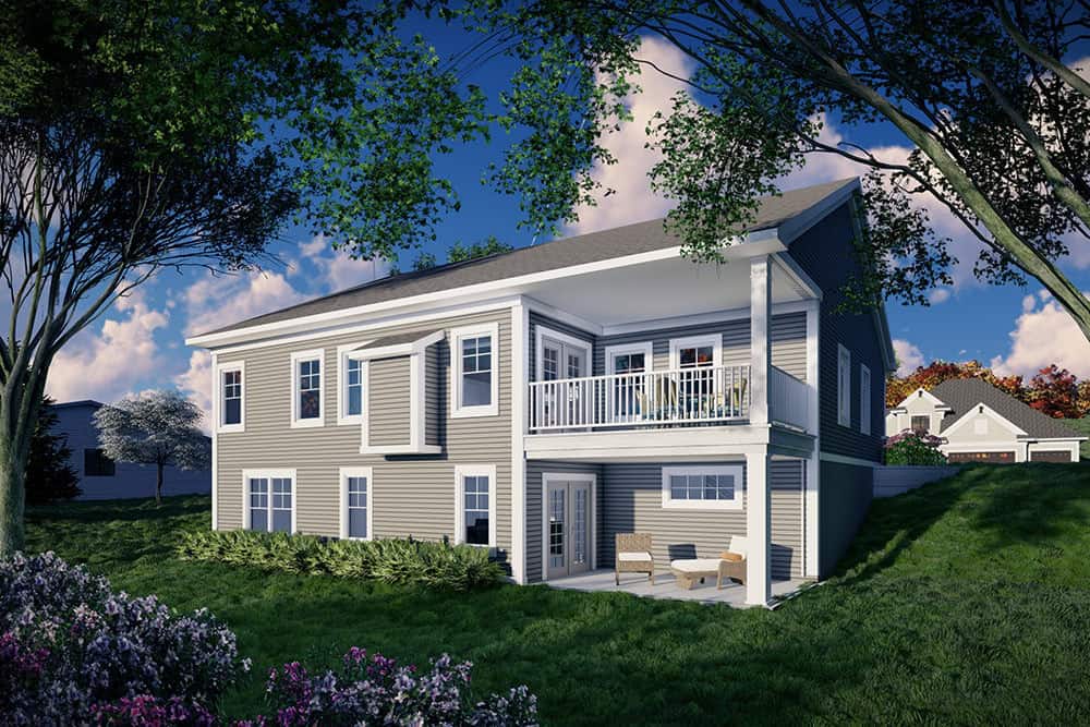 Rear View of this 4-Bedroom,2357 Sq Ft Plan -101-2068