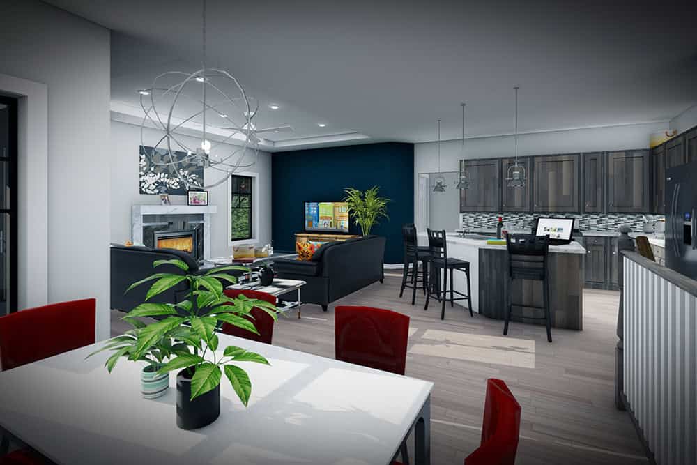 Great Room of this 3-Bedroom,1501 Sq Ft Plan -101-2069