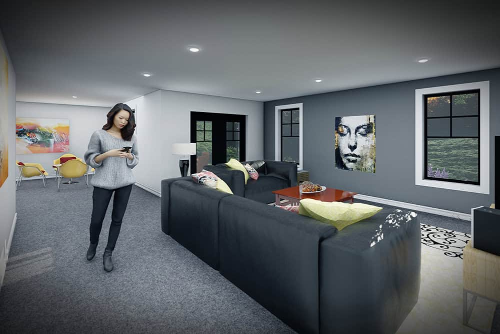 Family Room of this 4-Bedroom,2307 Sq Ft Plan -101-2070