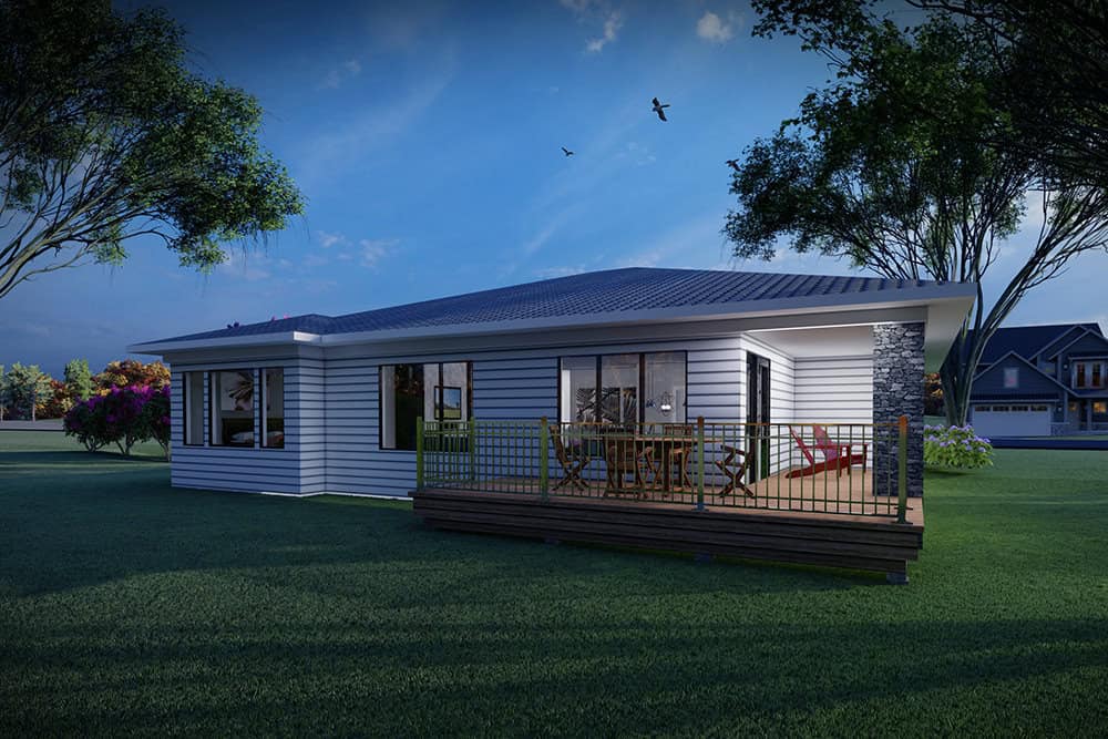 Rear View of this 2-Bedroom,1484 Sq Ft Plan -101-2071