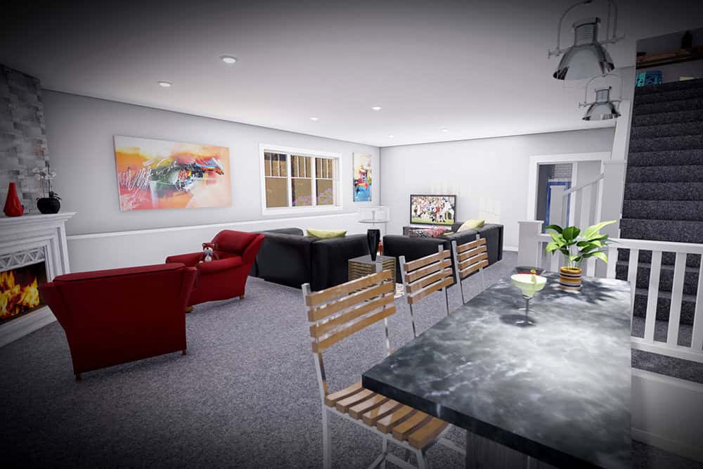 Wet Bar of this 4-Bedroom,2556 Sq Ft Plan -101-2072