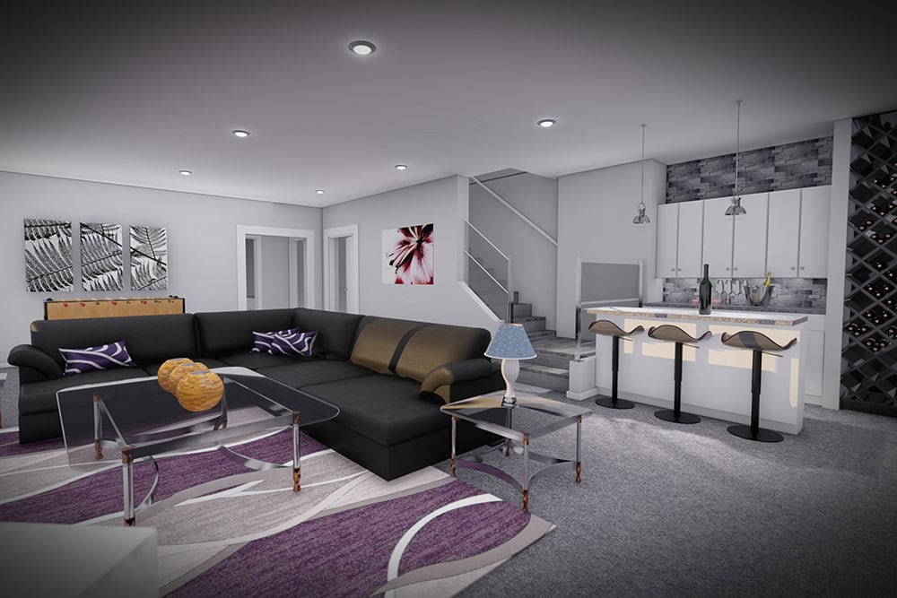 Family Room of this 4-Bedroom,2556 Sq Ft Plan -101-2072