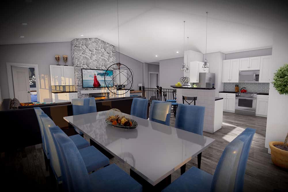 Dining Room of this 2-Bedroom,1485 Sq Ft Plan -101-2073