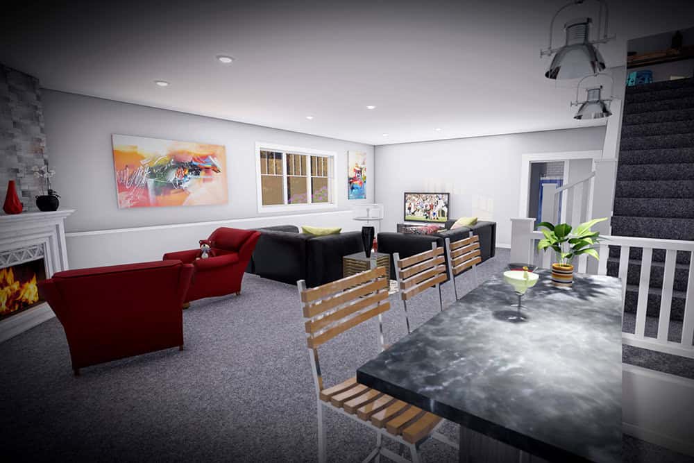 Wet Bar of this 4-Bedroom,2556 Sq Ft Plan -101-2074