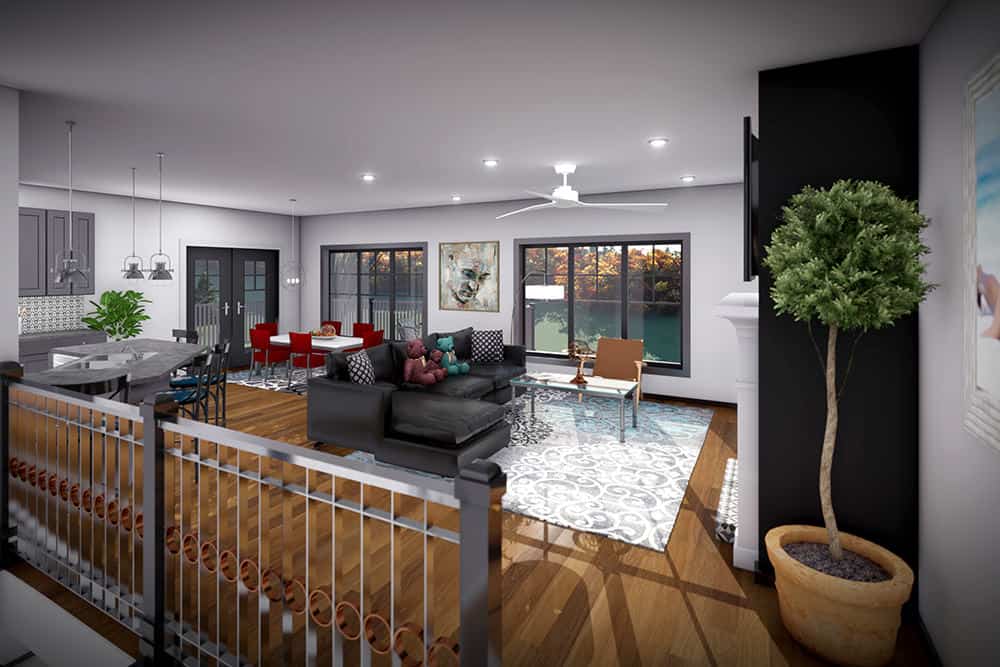 Great Room of this 2-Bedroom,1485 Sq Ft Plan -101-2075