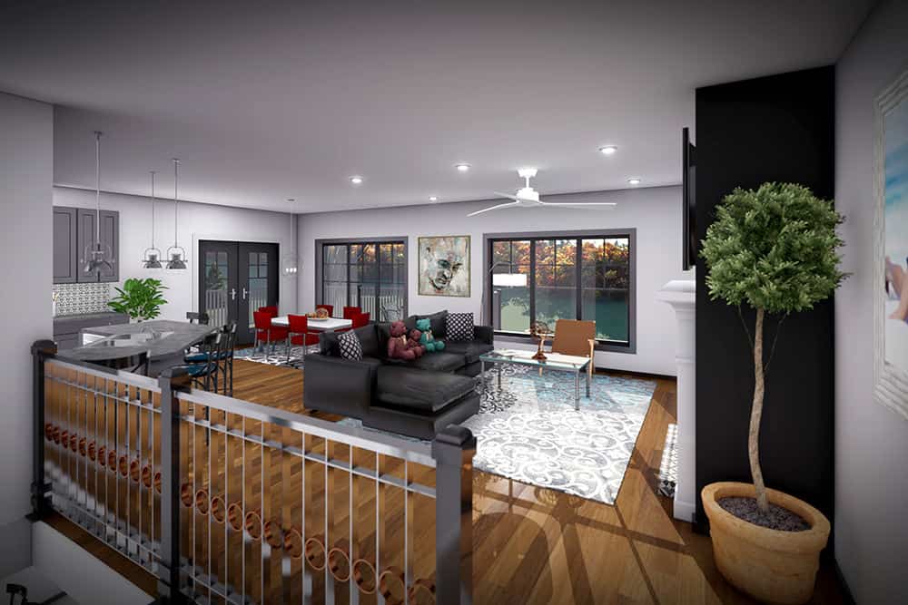 Great Room of this 4-Bedroom,2556 Sq Ft Plan -101-2076