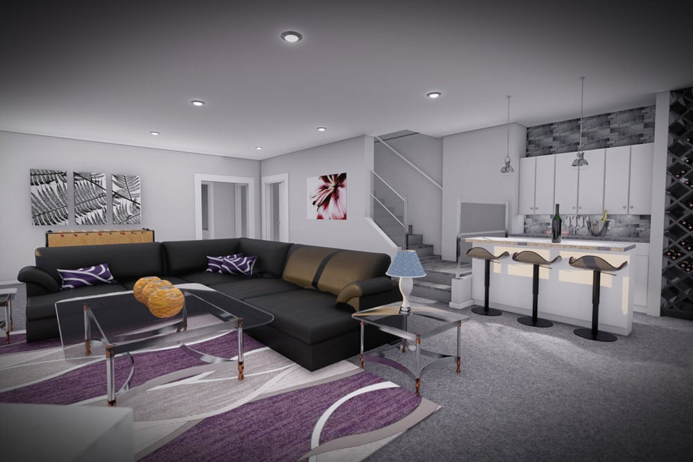 Family Room of this 4-Bedroom,2556 Sq Ft Plan -101-2076