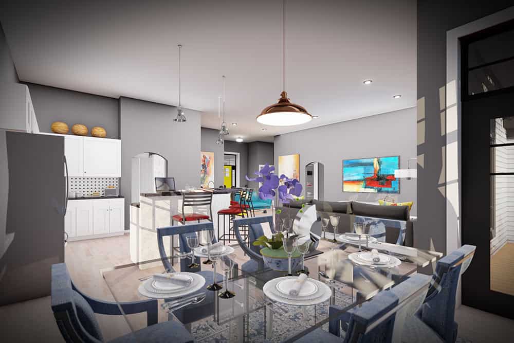 Dining Room of this 4-Bedroom,2567 Sq Ft Plan -101-2078