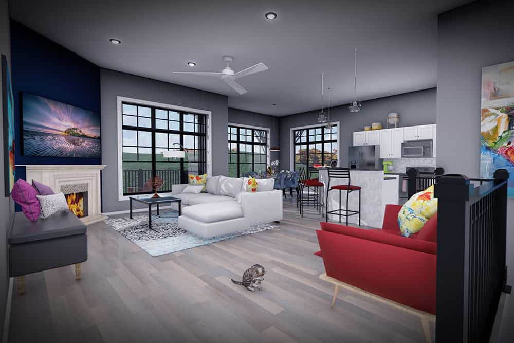 Great Room of this 4-Bedroom,2567 Sq Ft Plan -101-2078