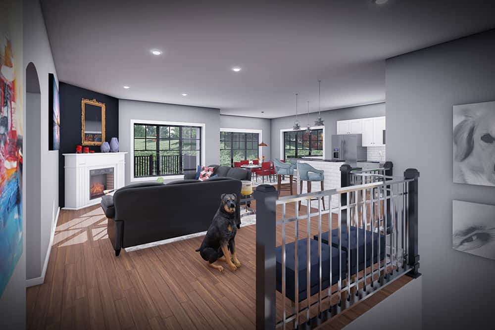 Great Room of this 2-Bedroom,1569 Sq Ft Plan -101-2079